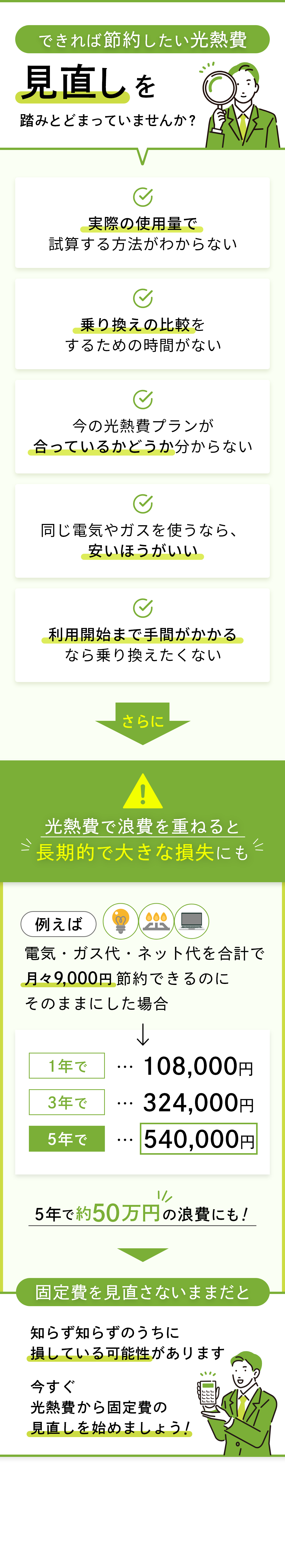 光熱費の見直しを踏みとどまっていませんか？
